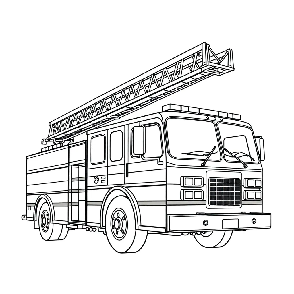 Fire Truck coloring page