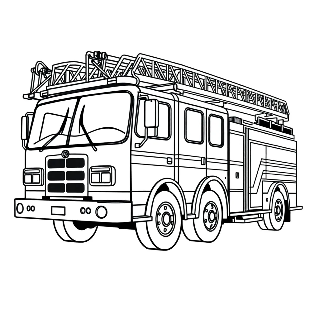 Fire Truck coloring page