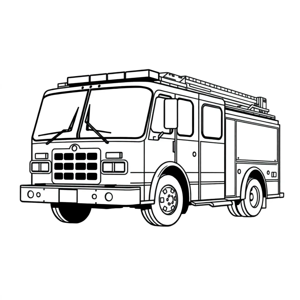 Fire Truck coloring page