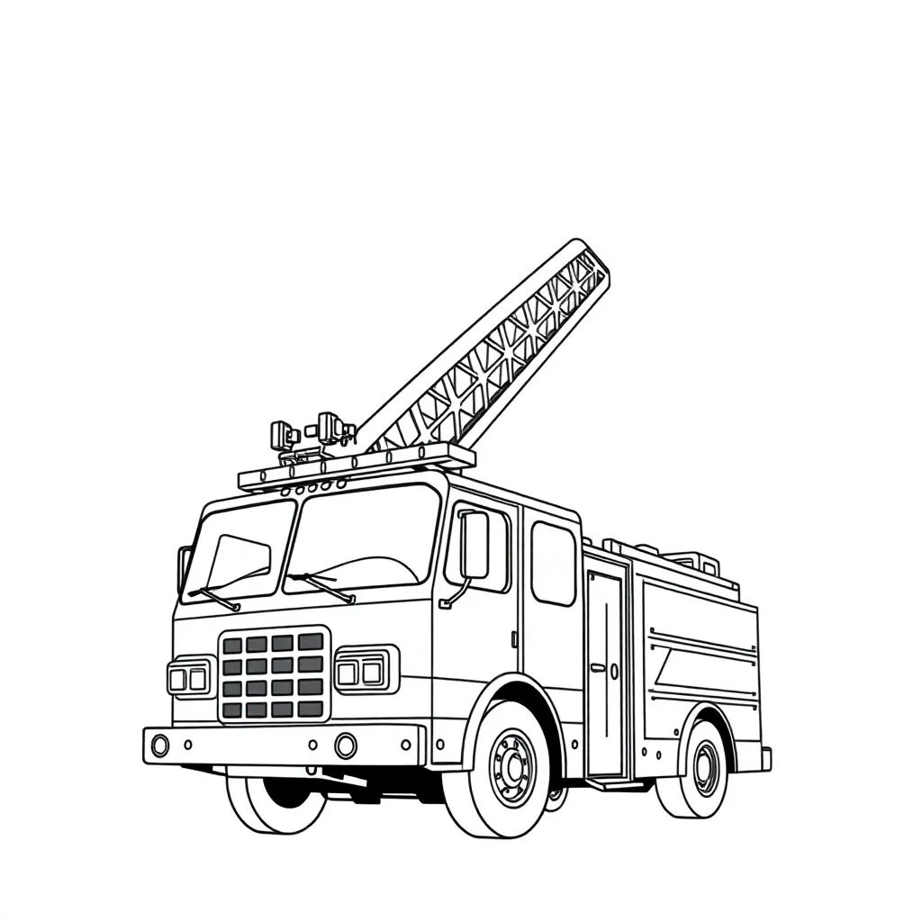 Fire Truck coloring page