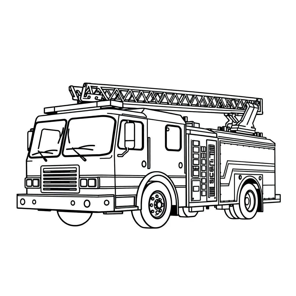 Fire Truck coloring page