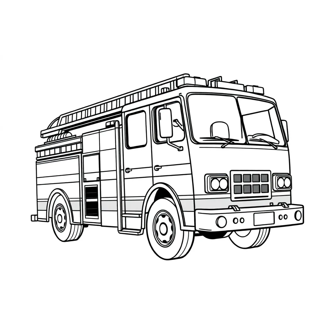 Fire Truck coloring page