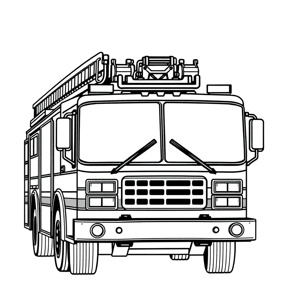 Fire Truck coloring page