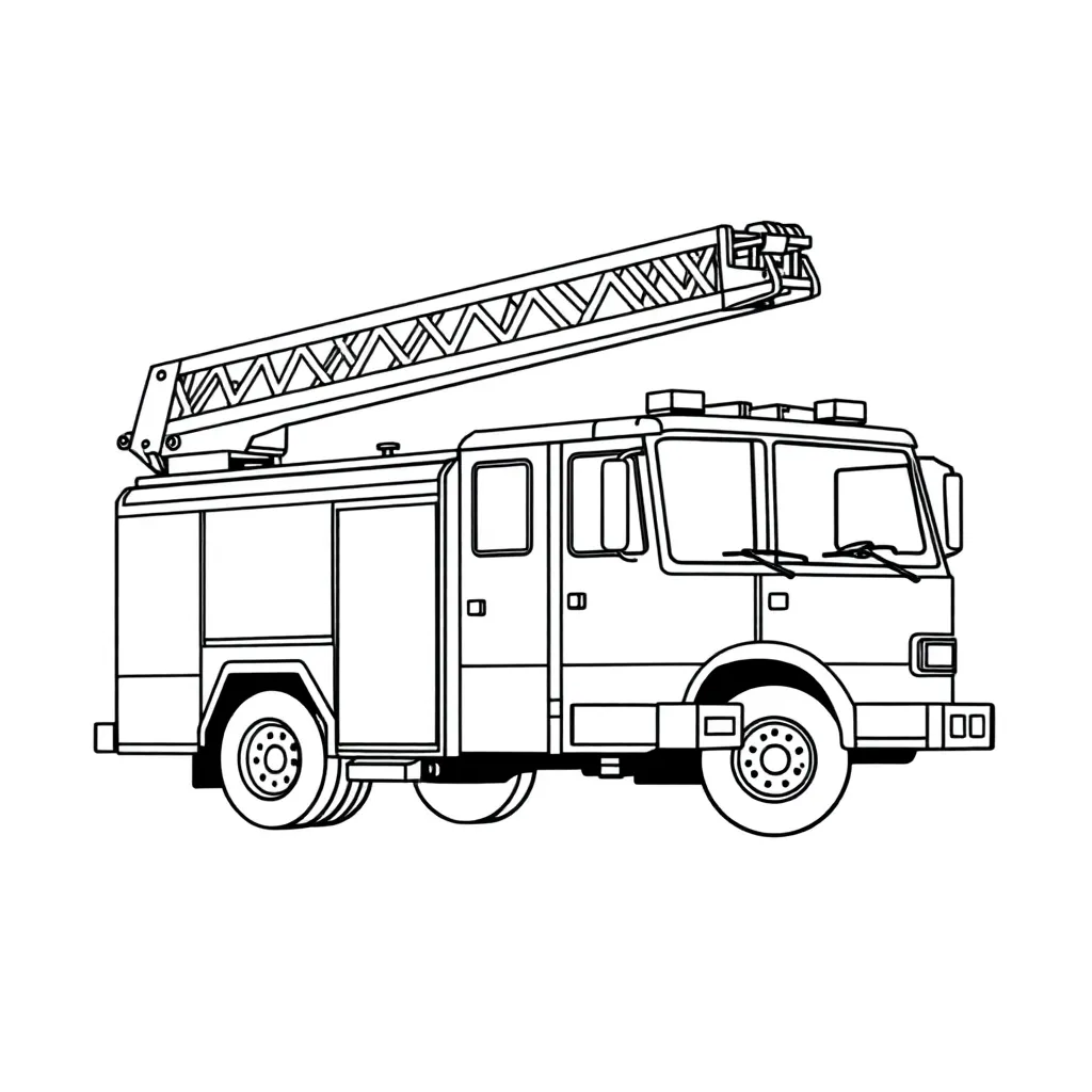 Fire Truck coloring page