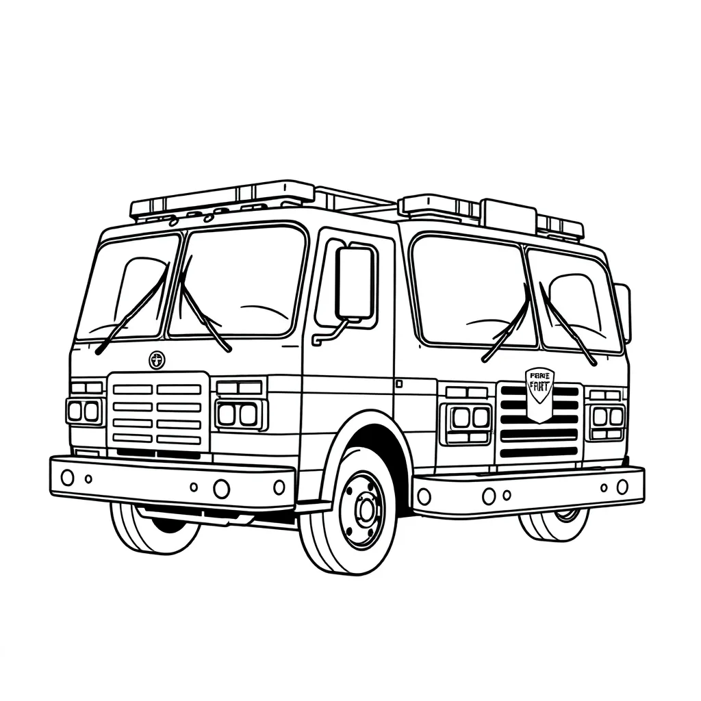 Fire Truck coloring page