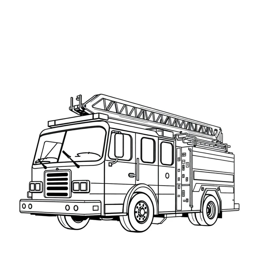 Fire Truck coloring page