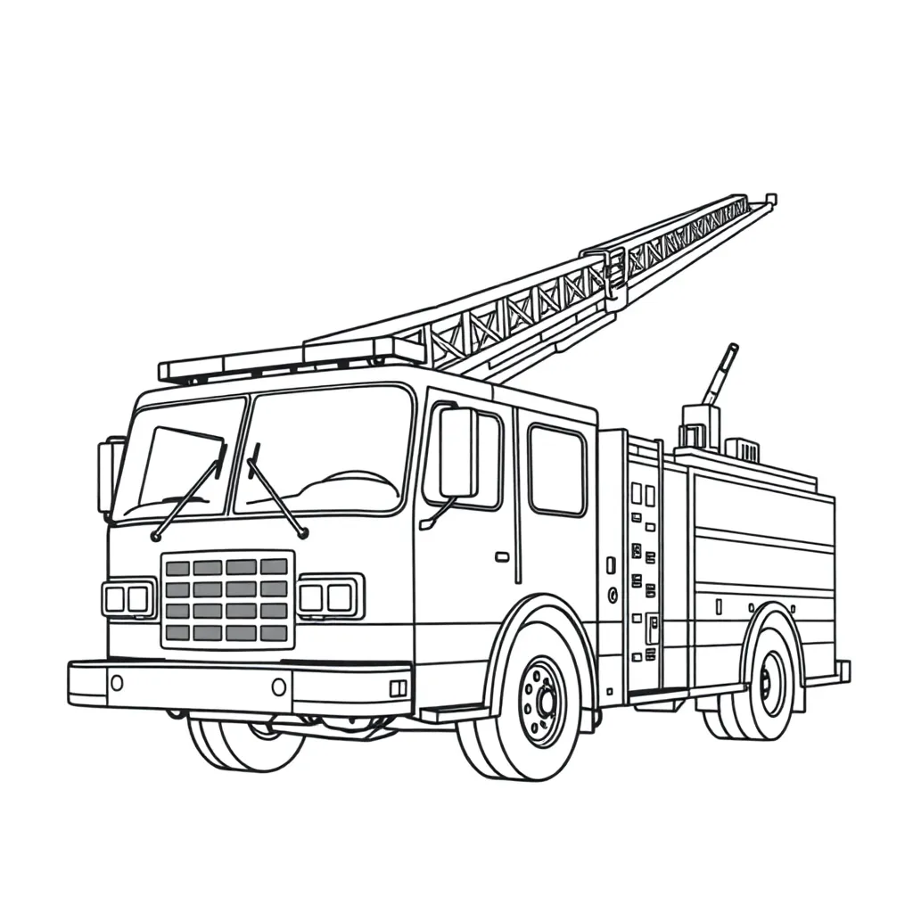 Fire Truck coloring page