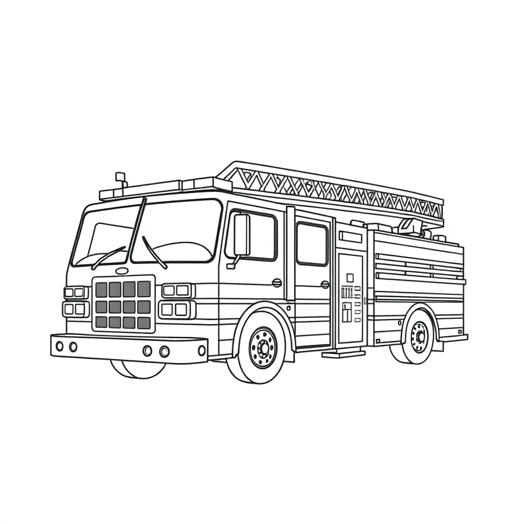 Fire Truck coloring page