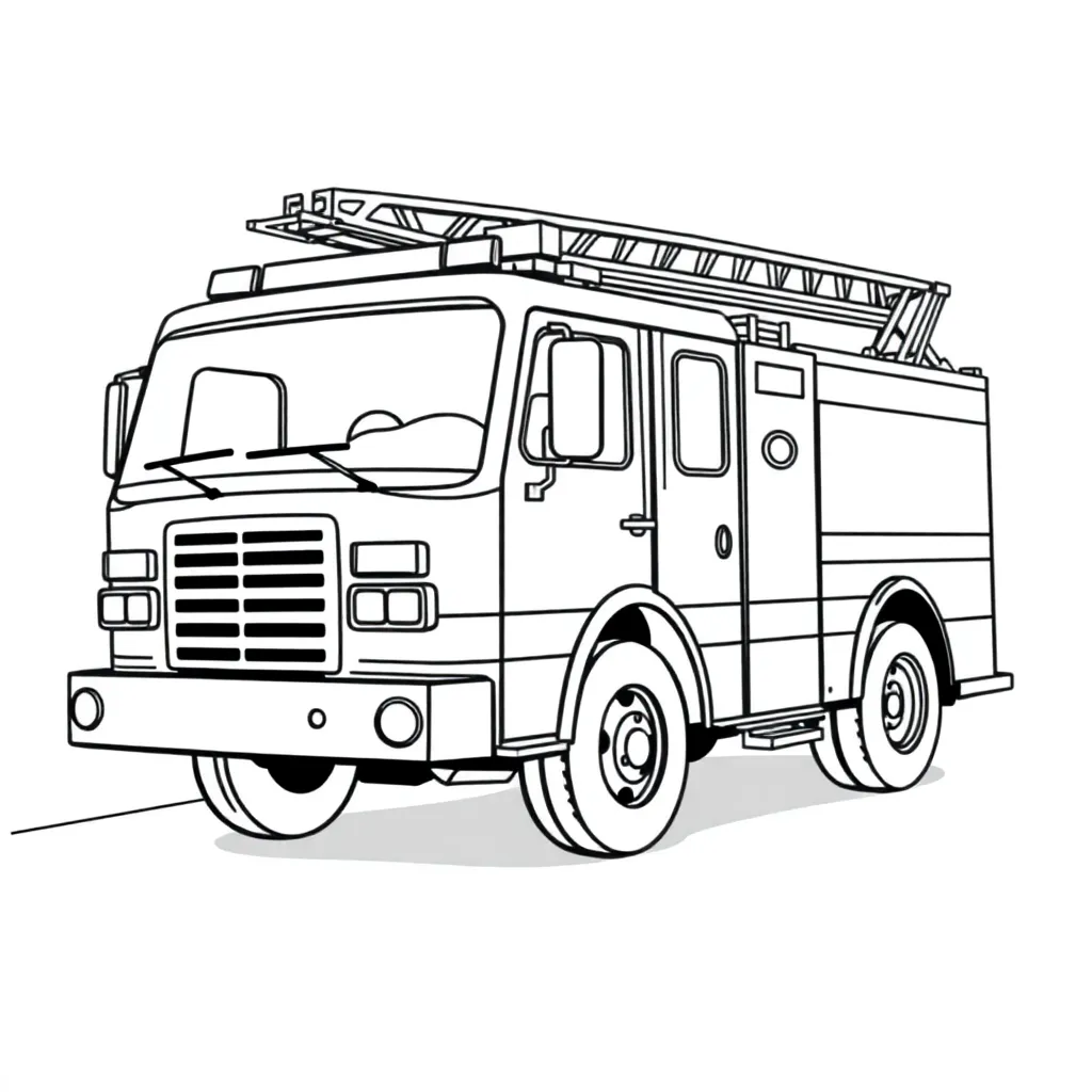 Fire Truck coloring page