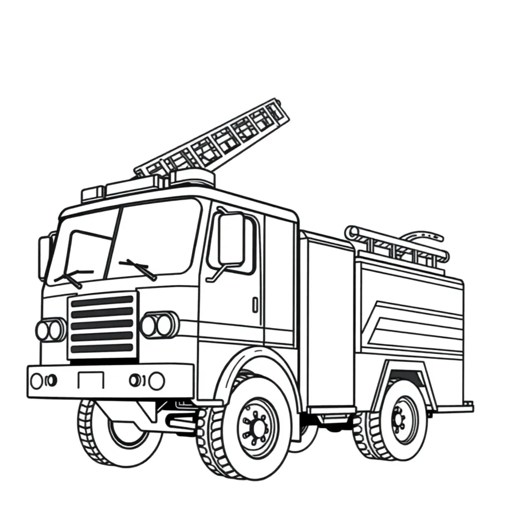 Fire Truck coloring page
