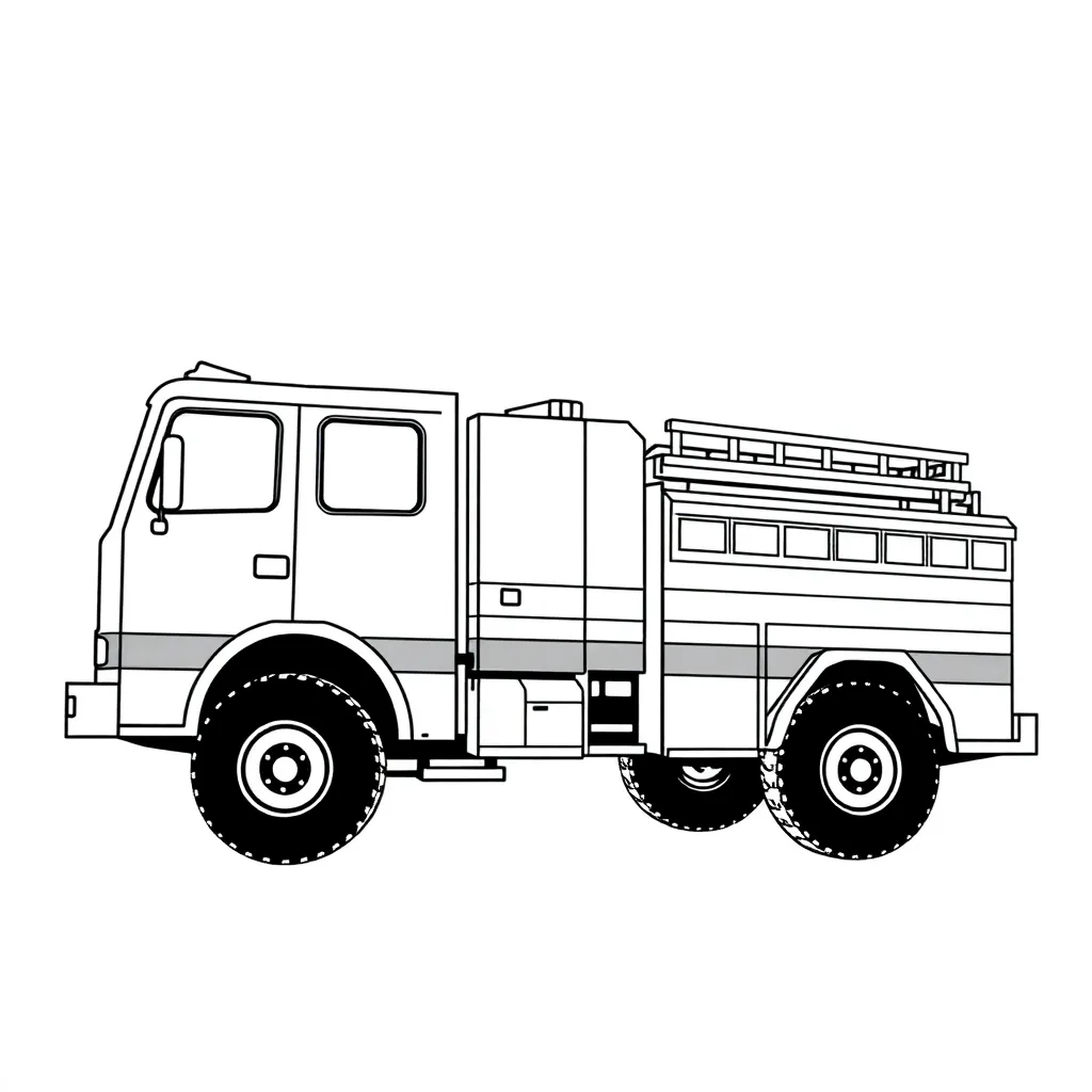 Fire Truck coloring page