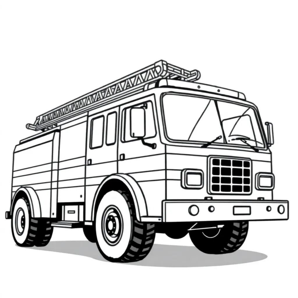 Fire Truck coloring page