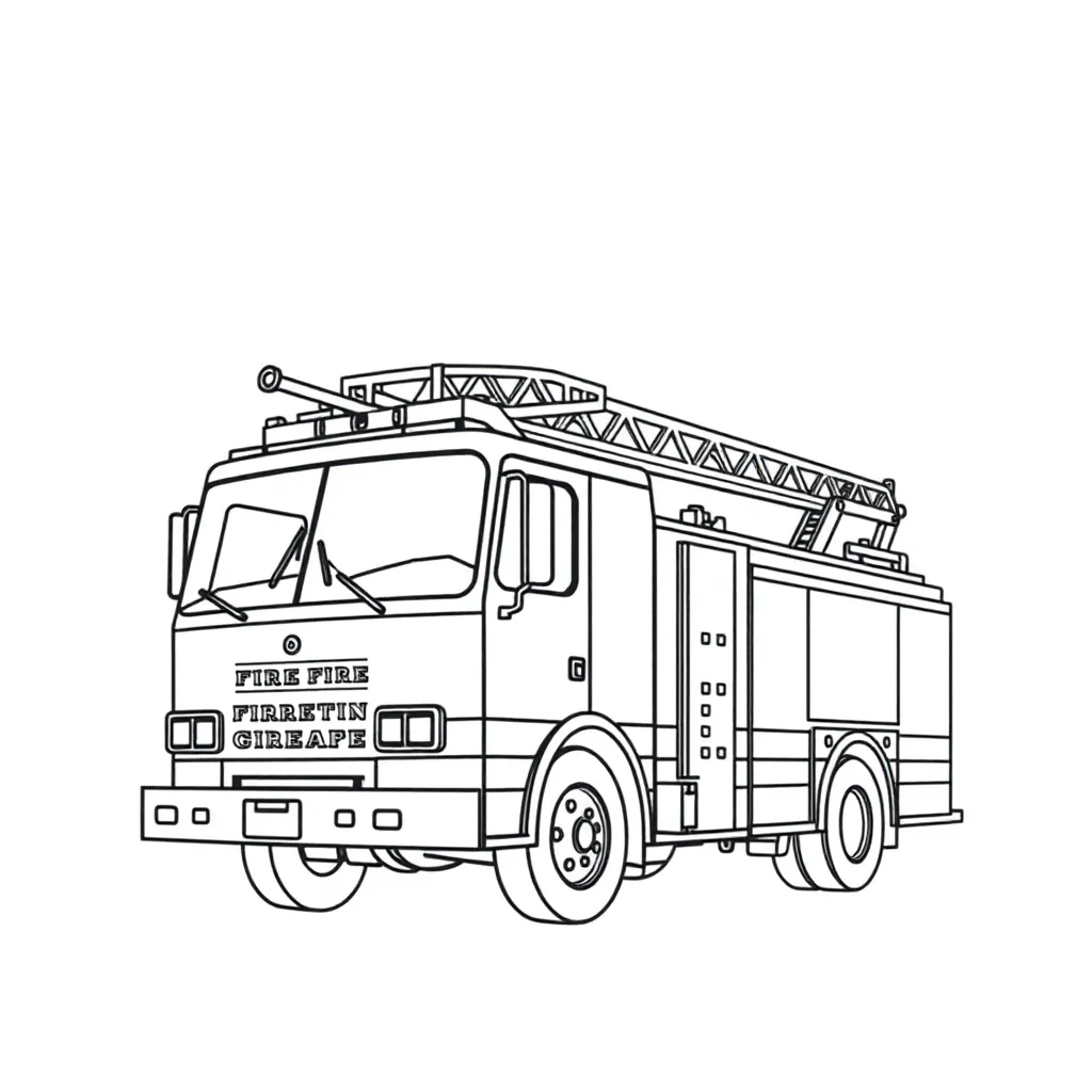 Fire Truck coloring page