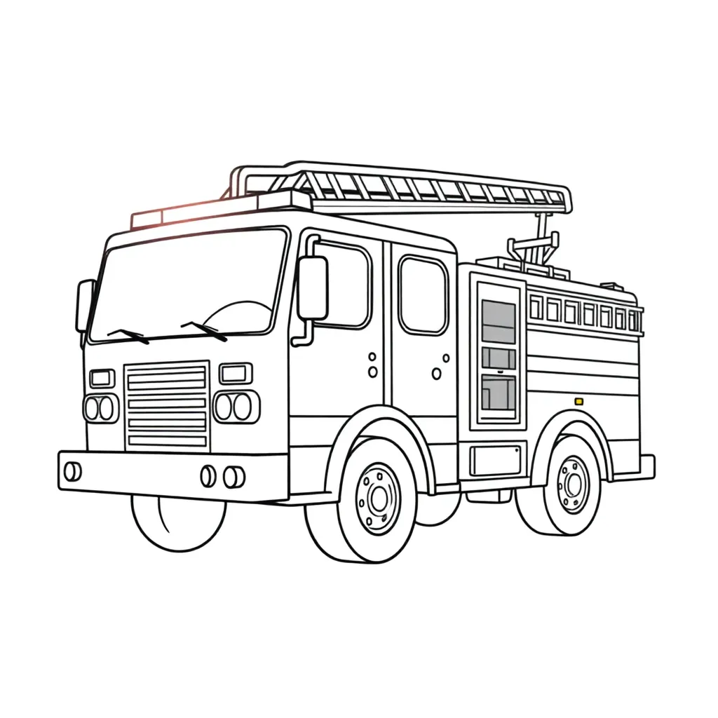 Fire Truck coloring page