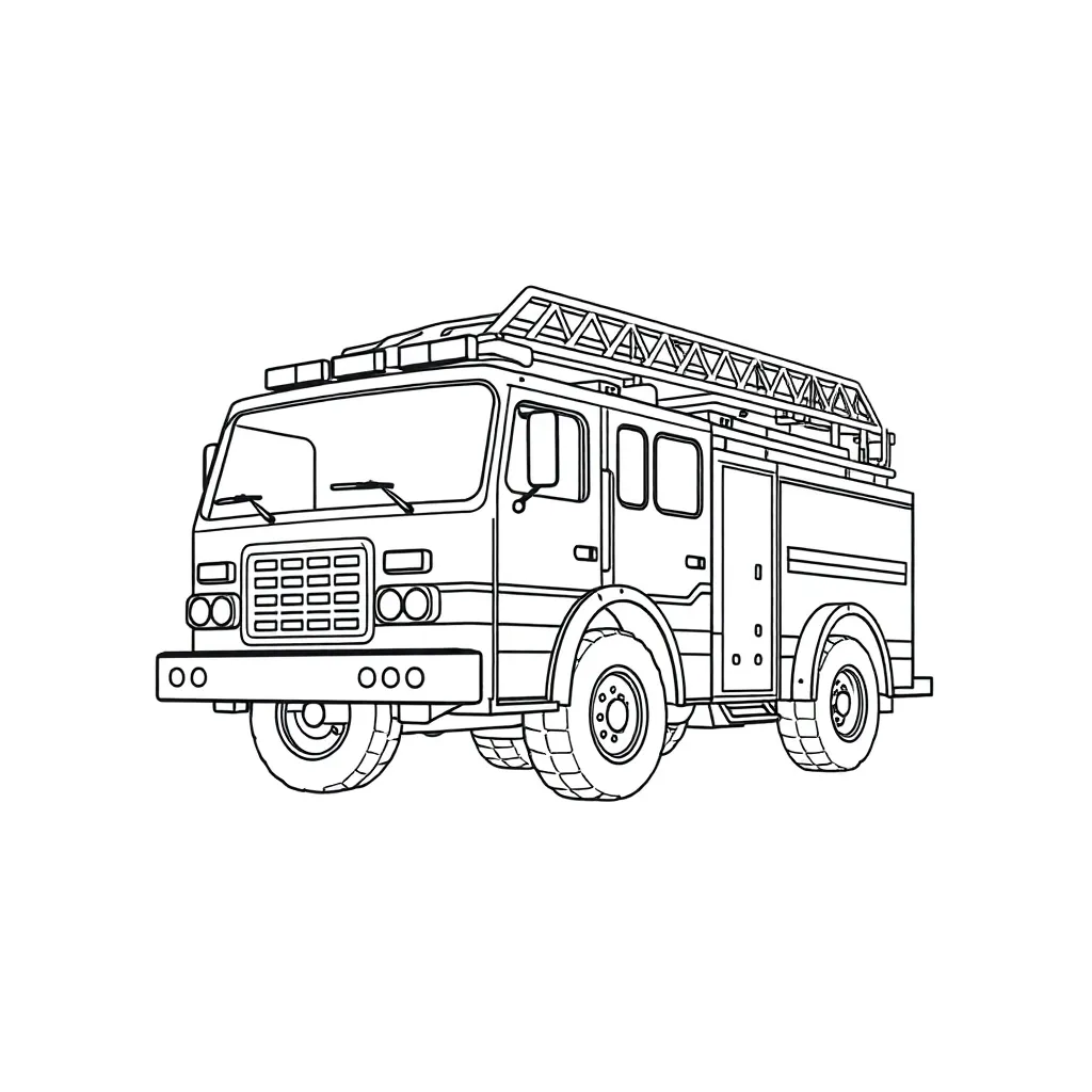 Fire Truck coloring page