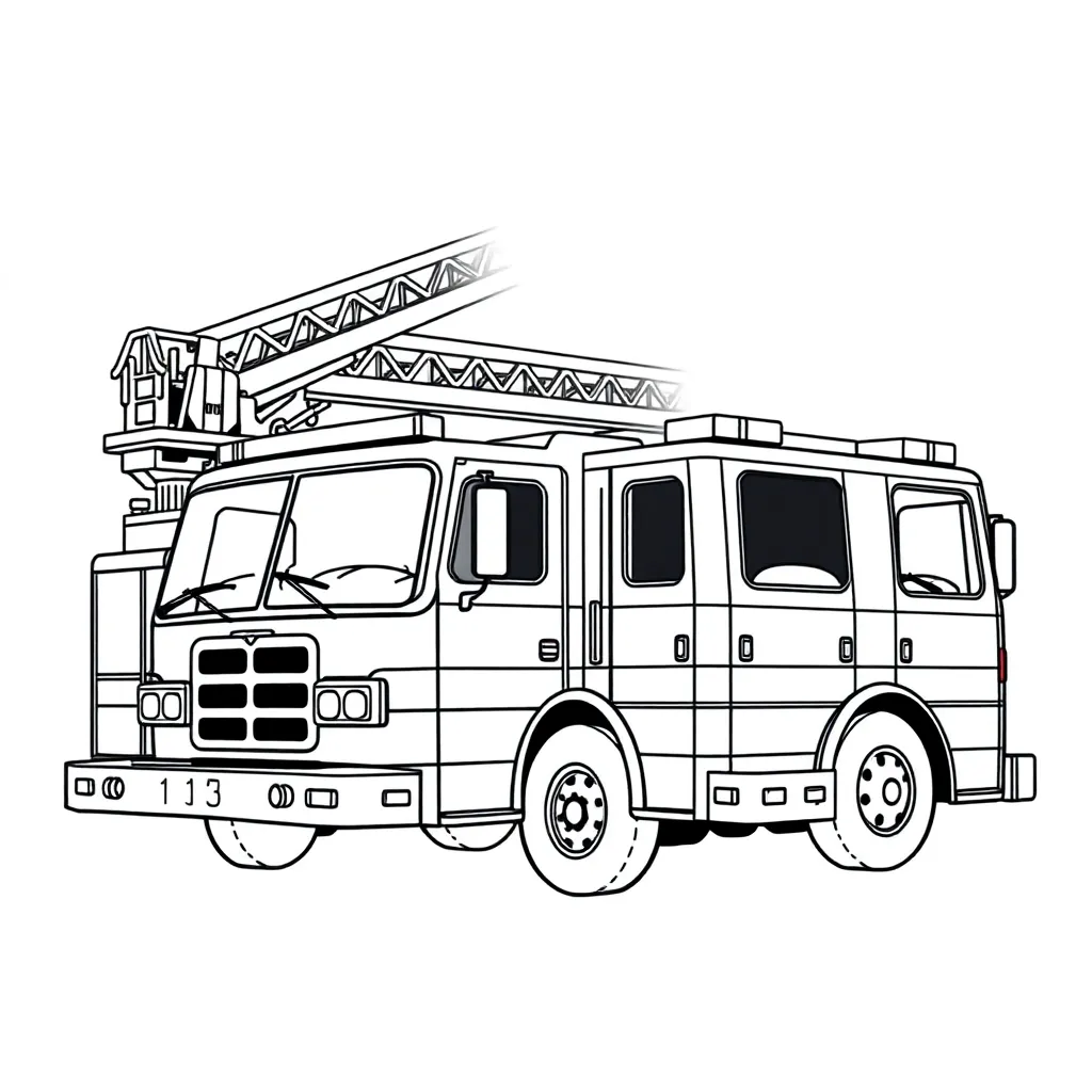 Fire Truck coloring page