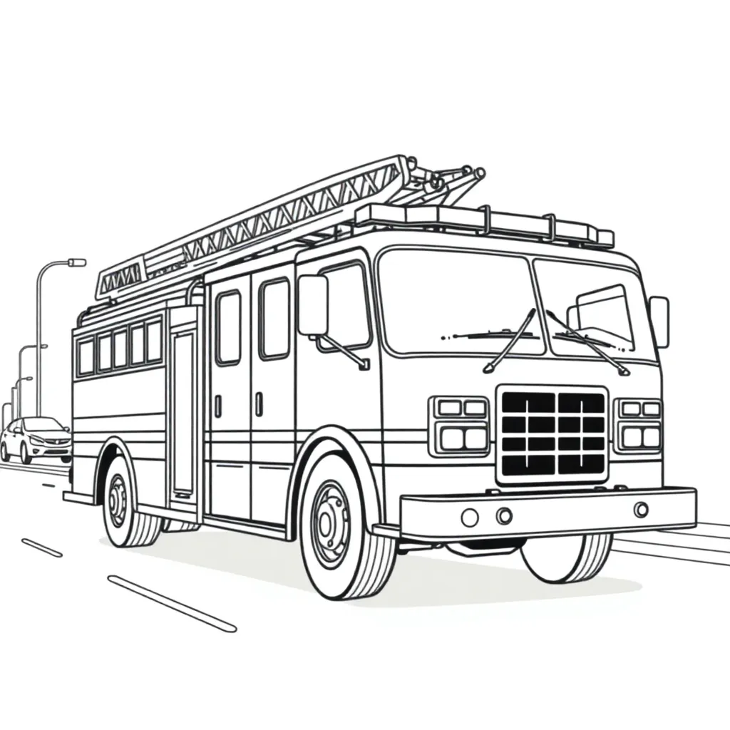 Fire Truck coloring page