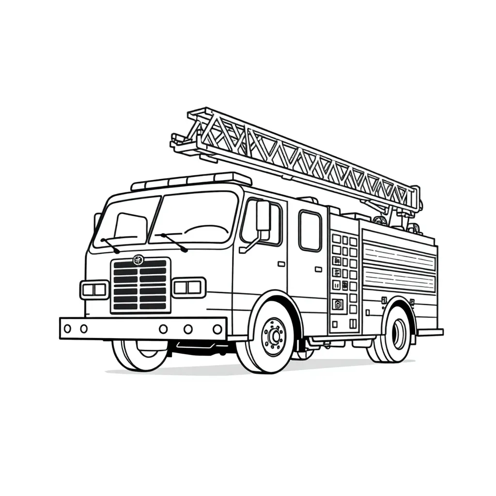 Fire Truck coloring page