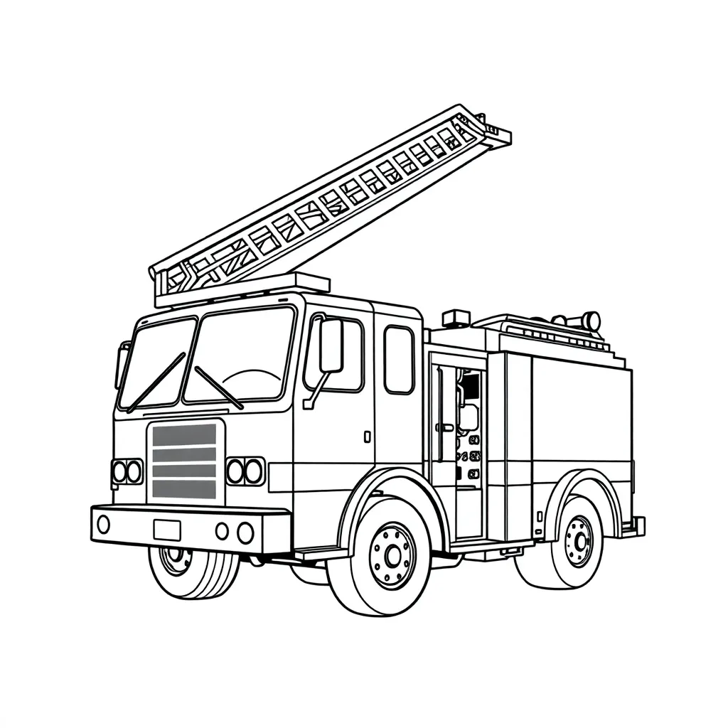 Fire Truck coloring page