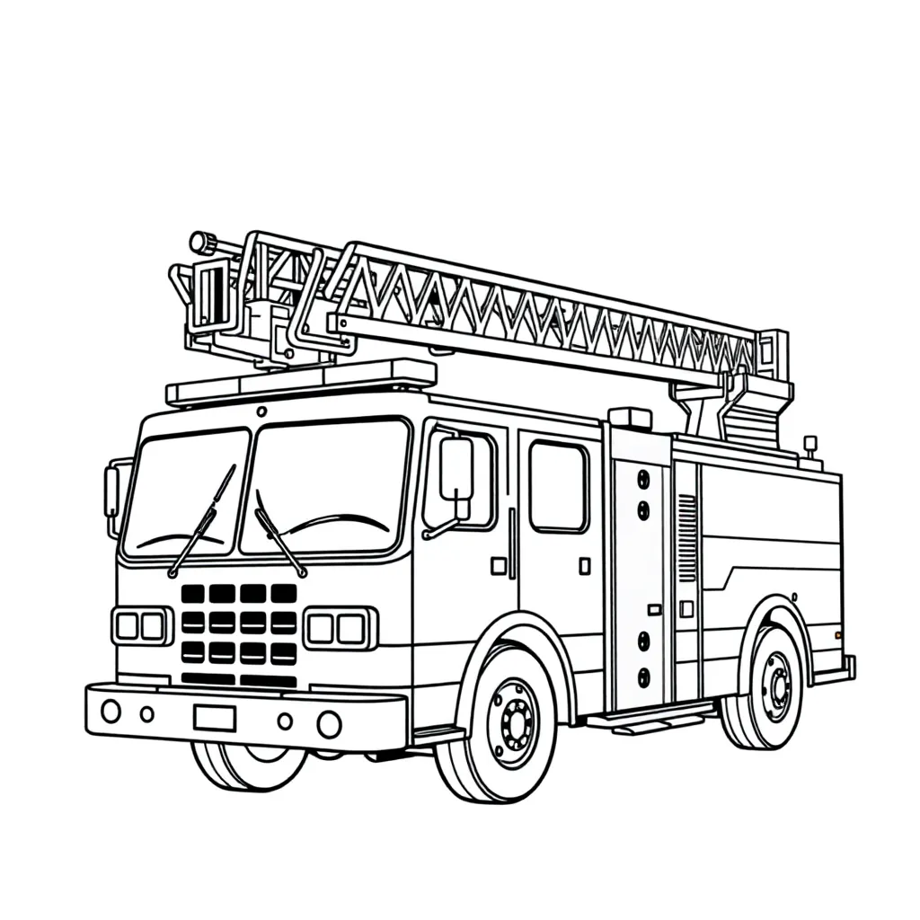 Fire Truck coloring page