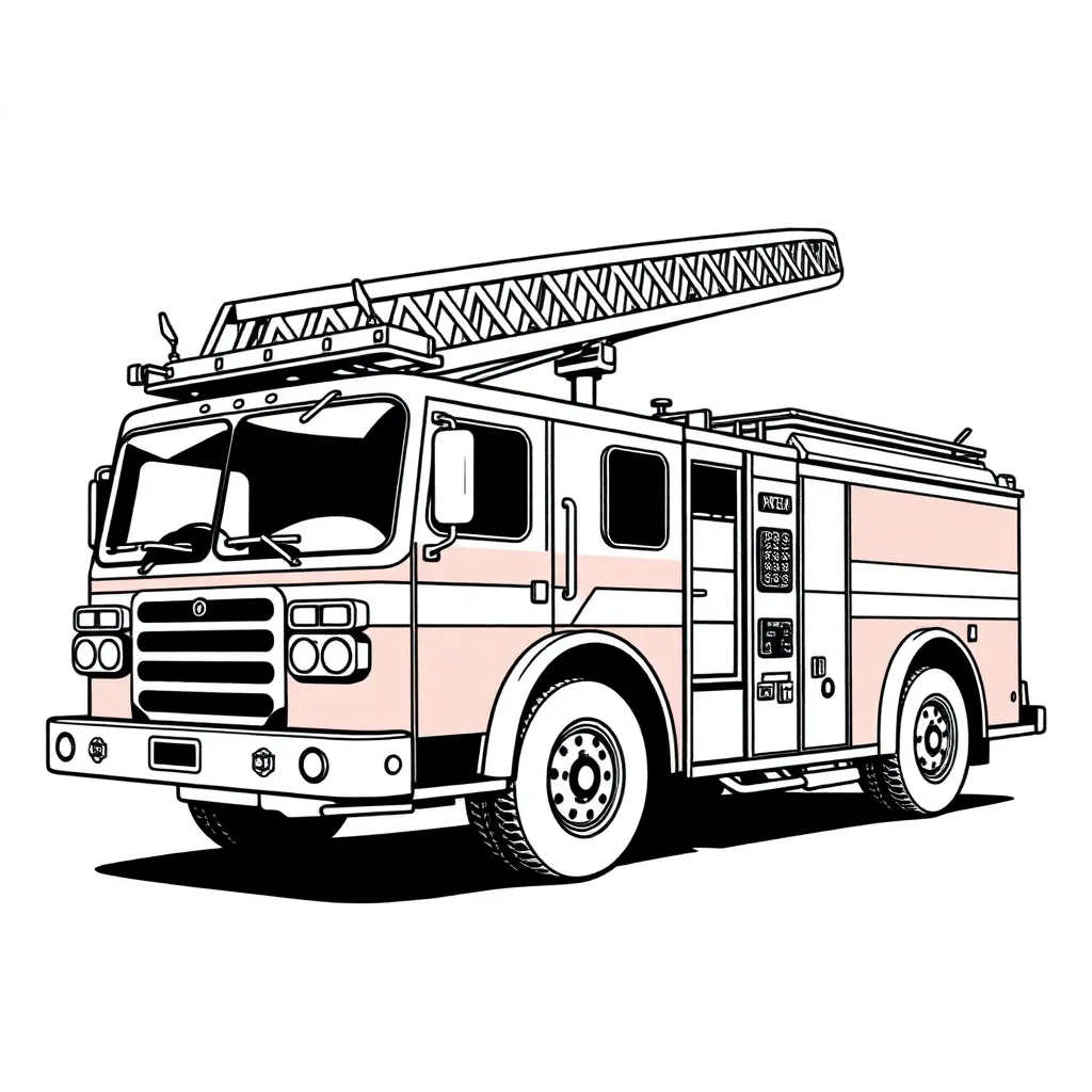 Fire Truck coloring page