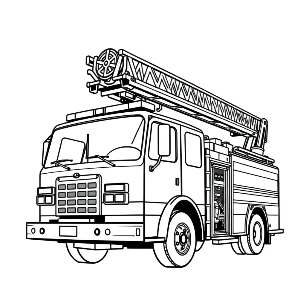 Fire Truck coloring page