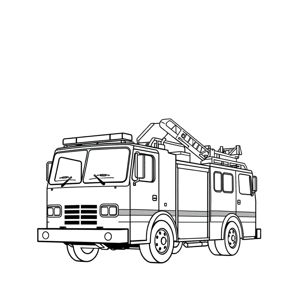 Fire Truck coloring page