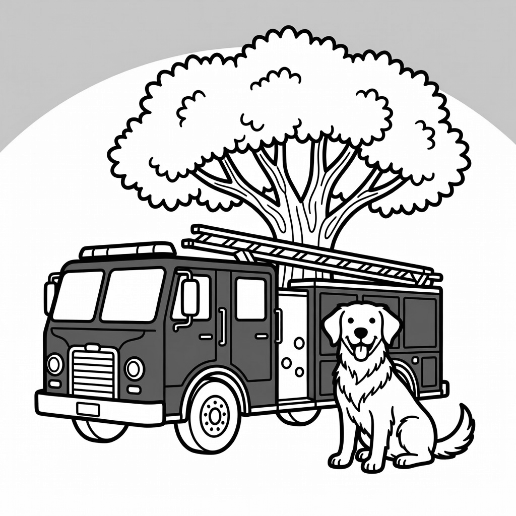 Fire Truck coloring page