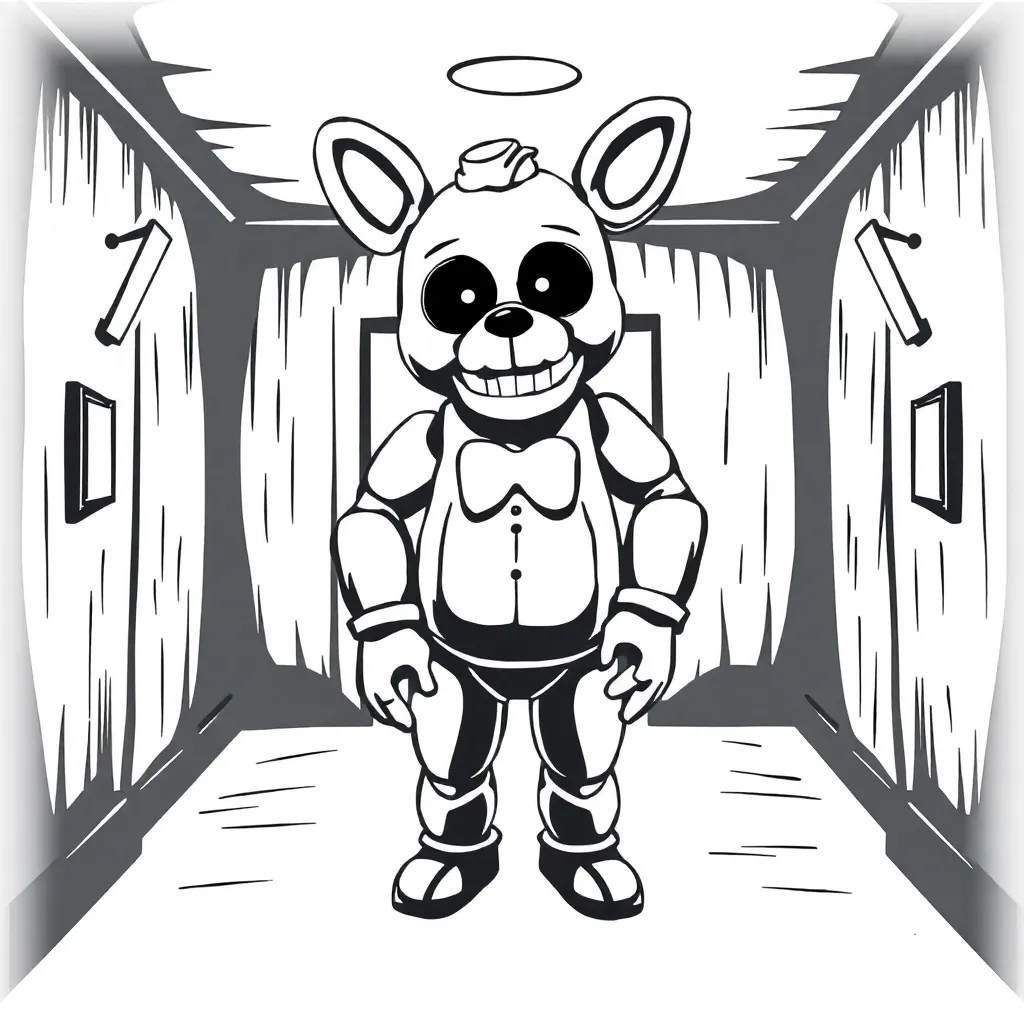 Five Nights At Freddy's coloring page