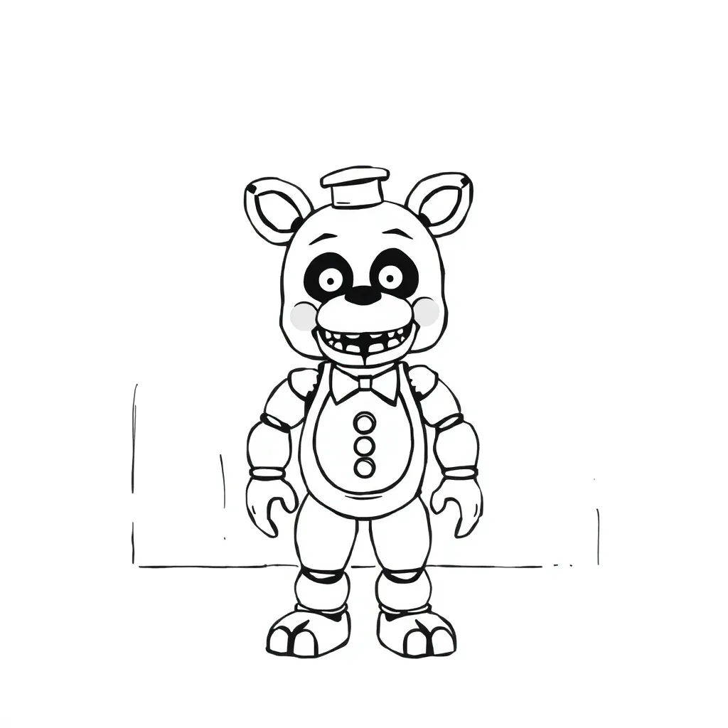 Five Nights At Freddy's coloring page