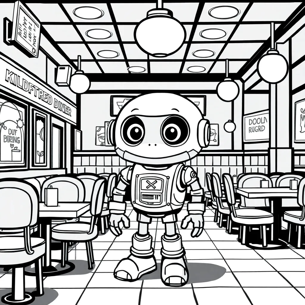 Five Nights At Freddy's coloring page
