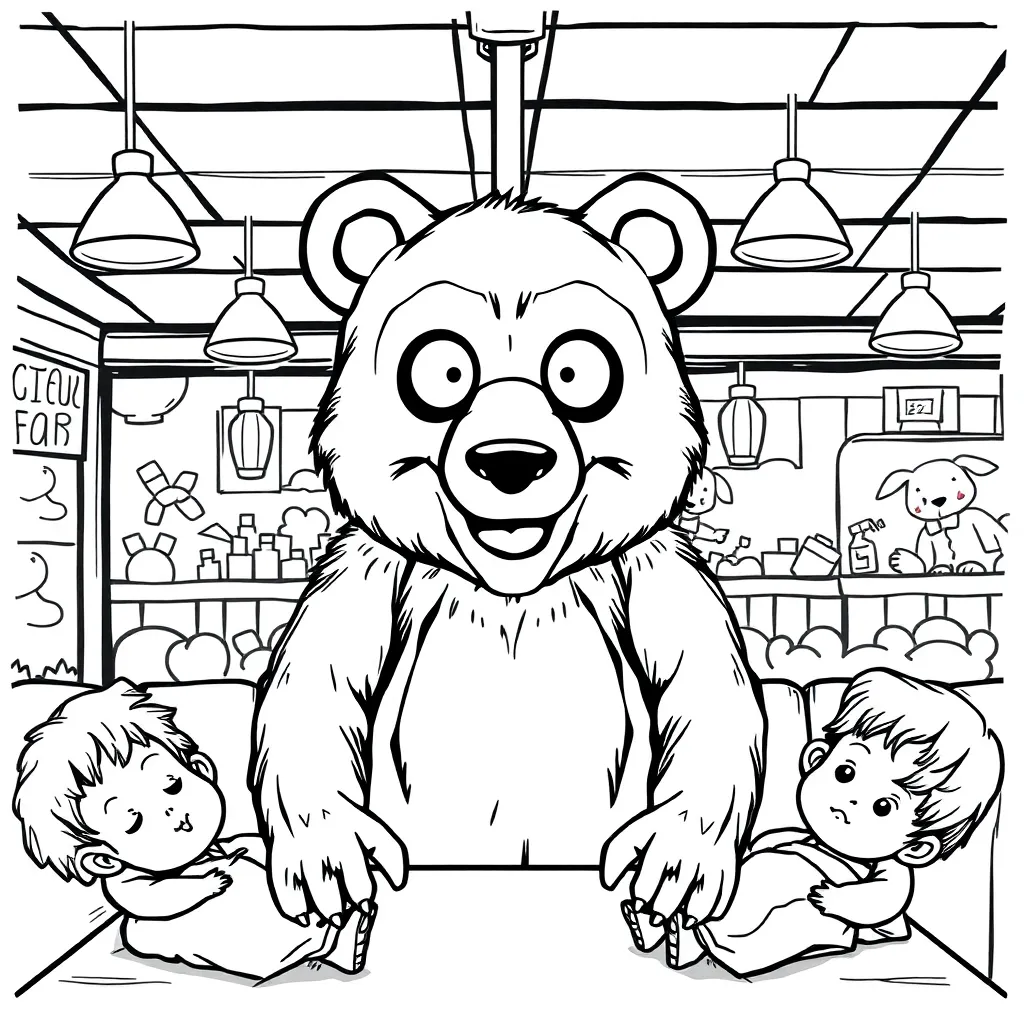 Five Nights At Freddy's coloring page