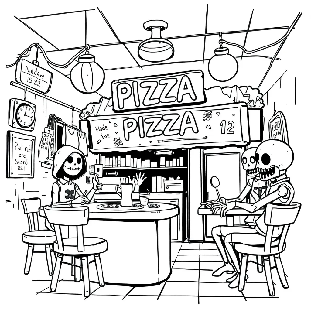 Five Nights At Freddy's coloring page