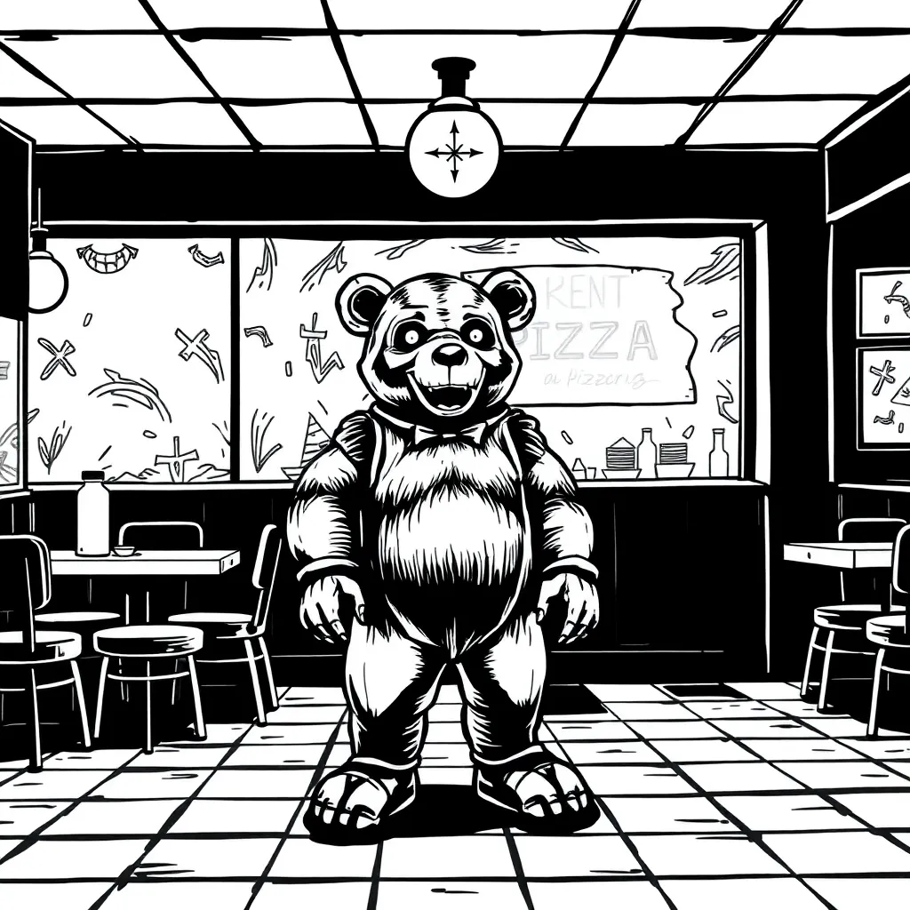 Five Nights At Freddy's coloring page