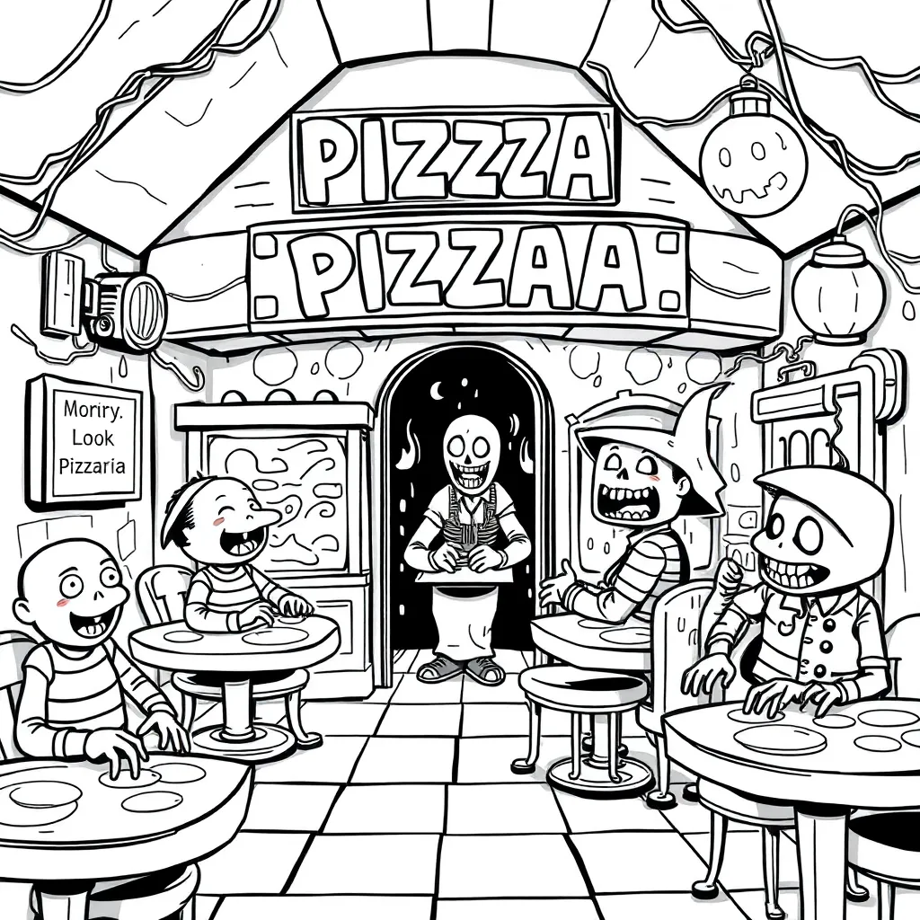 Five Nights At Freddy's coloring page