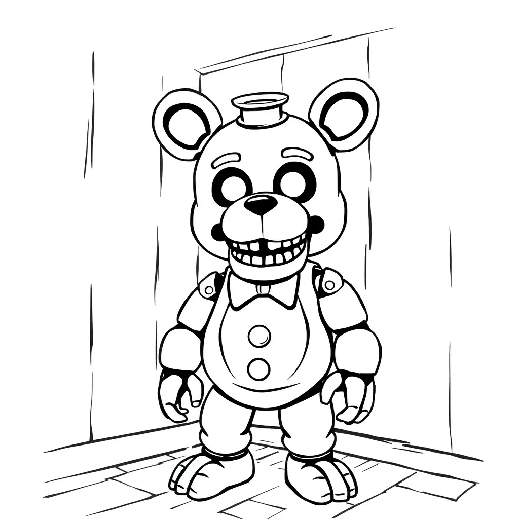 Five Nights At Freddy's coloring page
