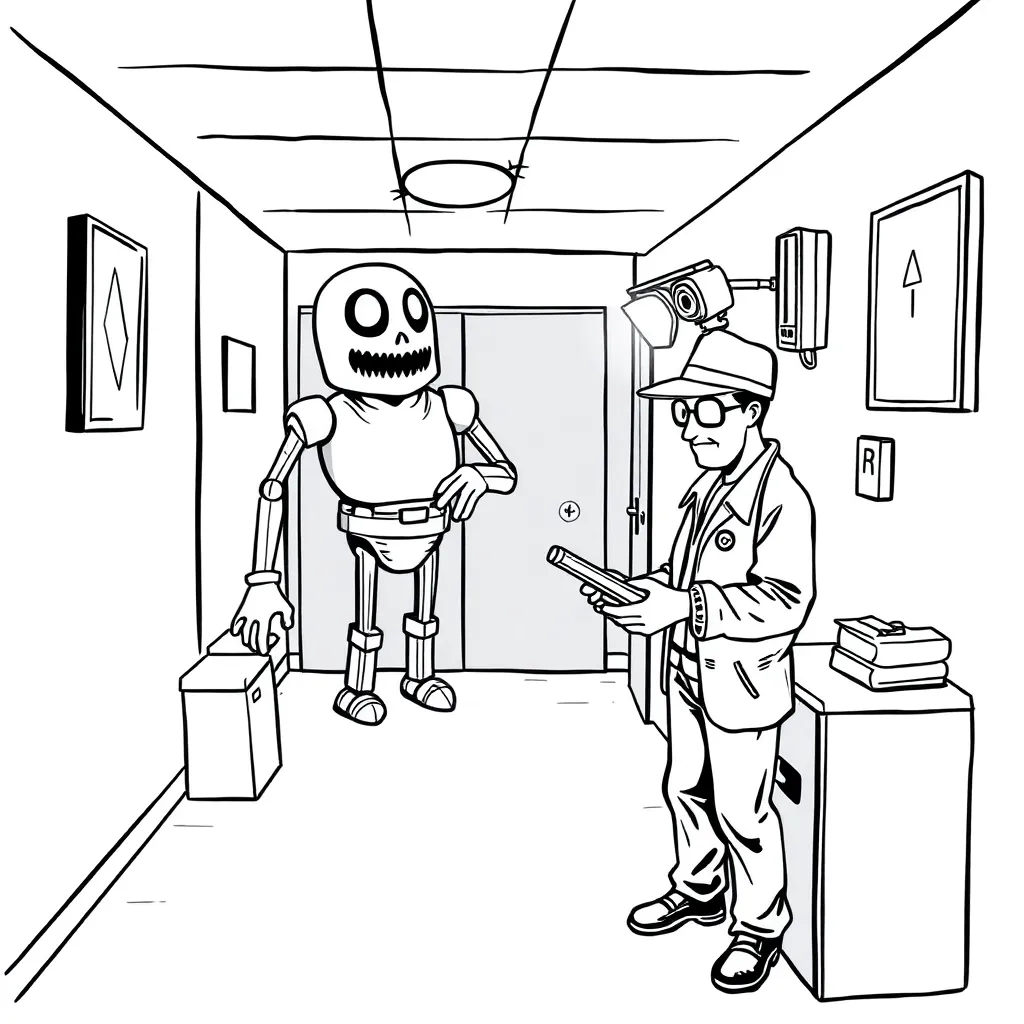 Five Nights At Freddy's coloring page