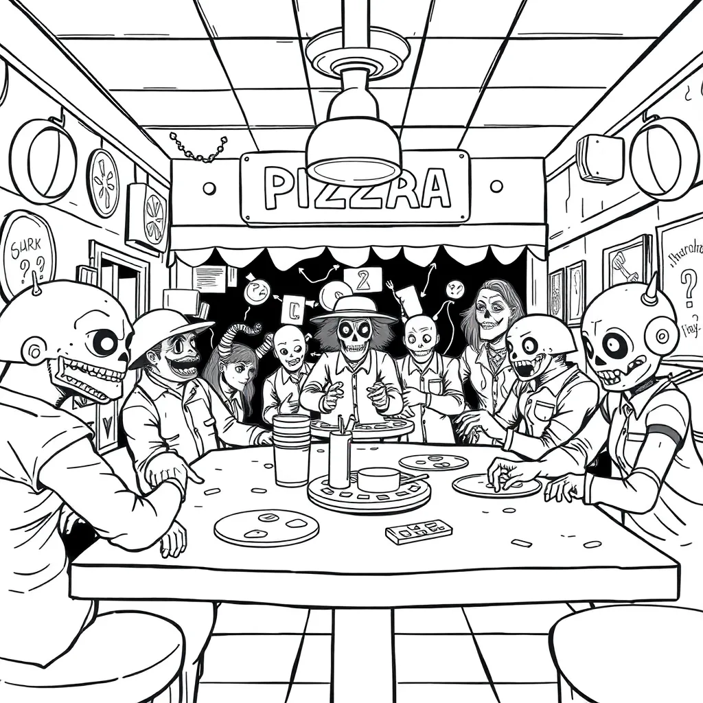 Five Nights At Freddy's coloring page