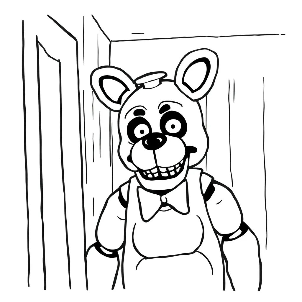 Five Nights At Freddy's coloring page