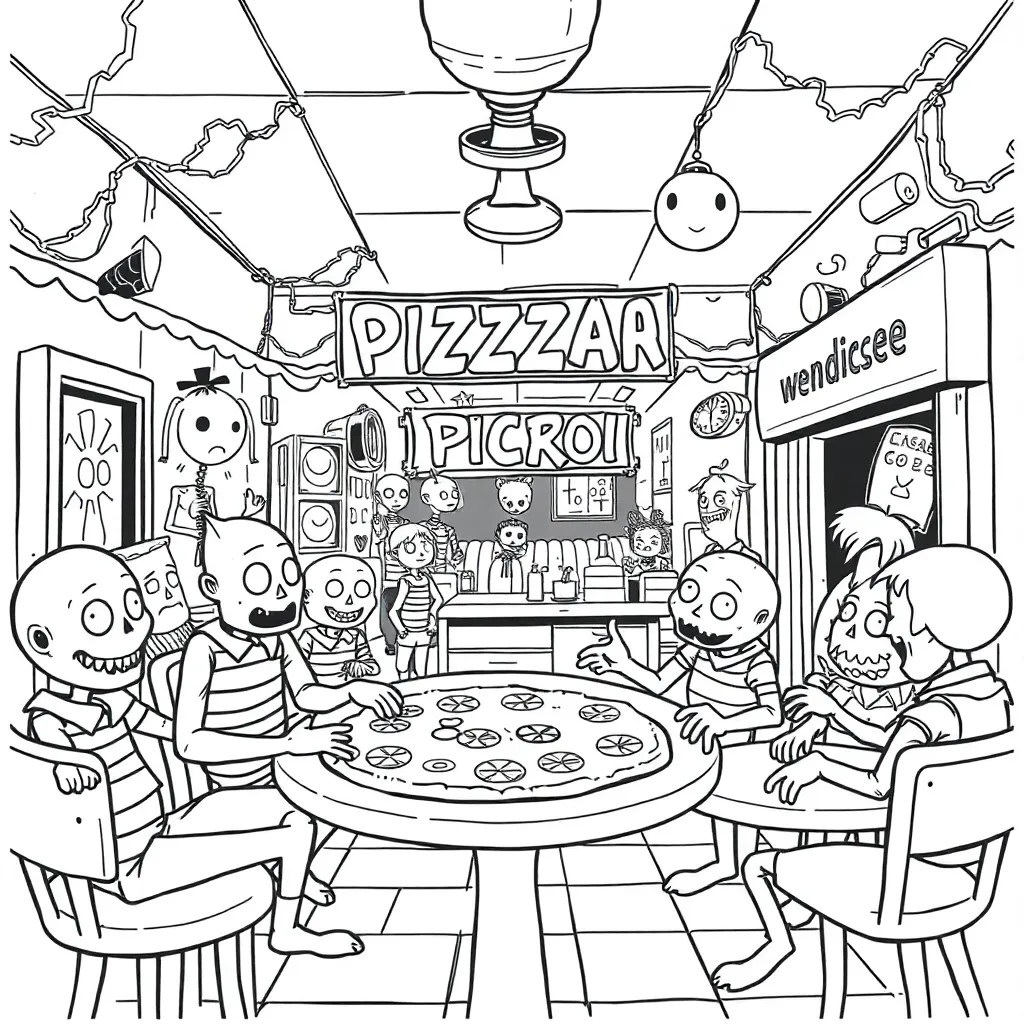 Five Nights At Freddy's coloring page