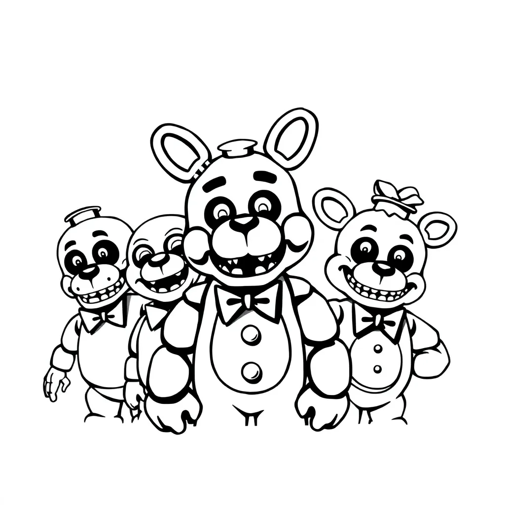 Five Nights At Freddy's coloring page