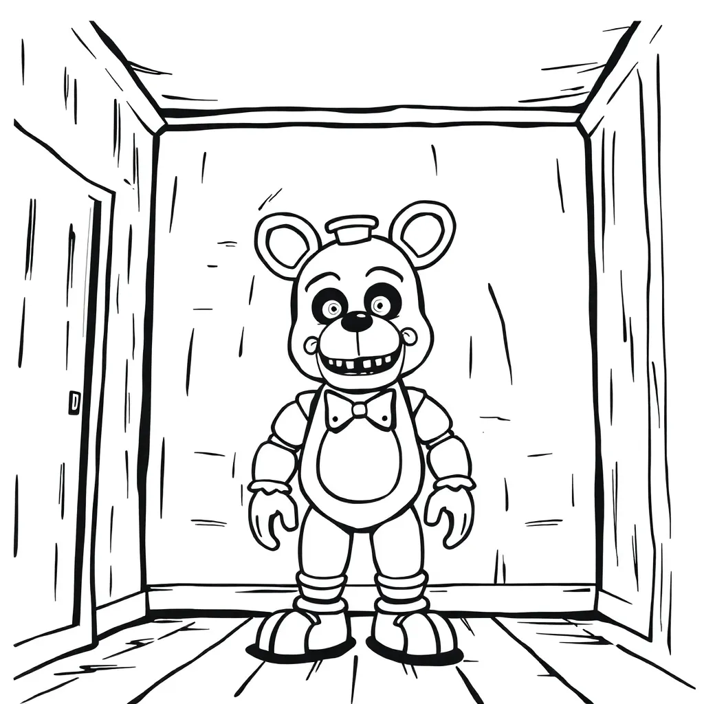 Five Nights At Freddy's coloring page