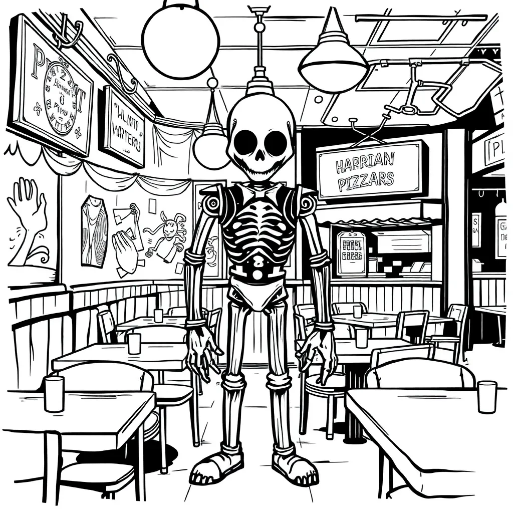 Five Nights At Freddy's coloring page
