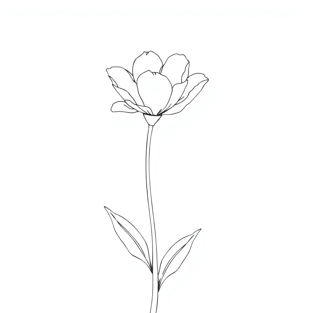 Flower coloring page