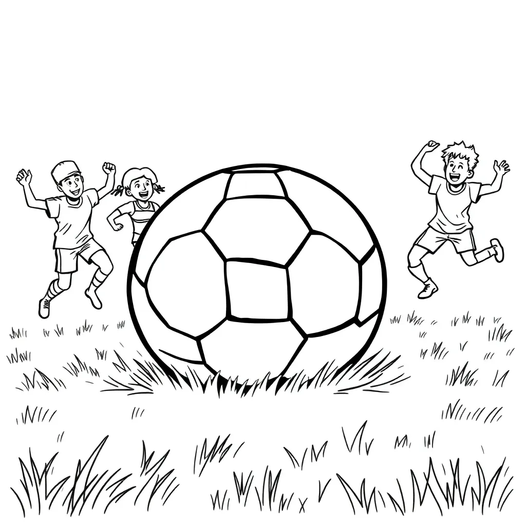 Football coloring page