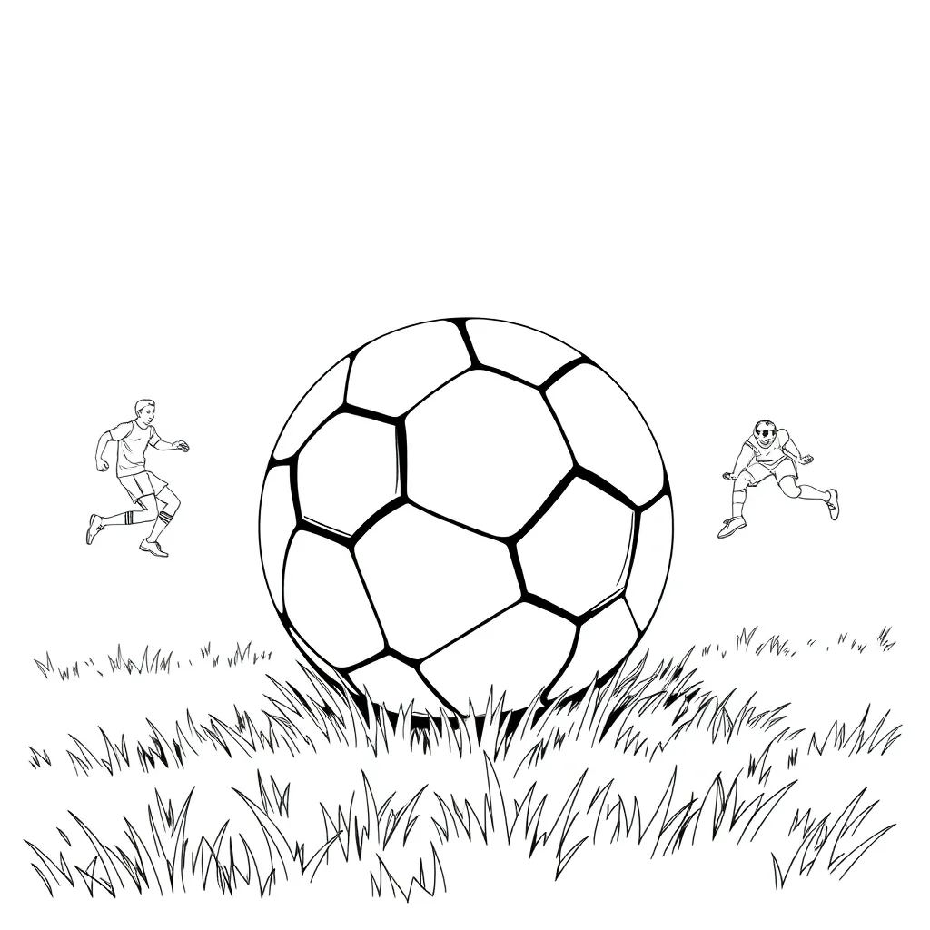 Football coloring page