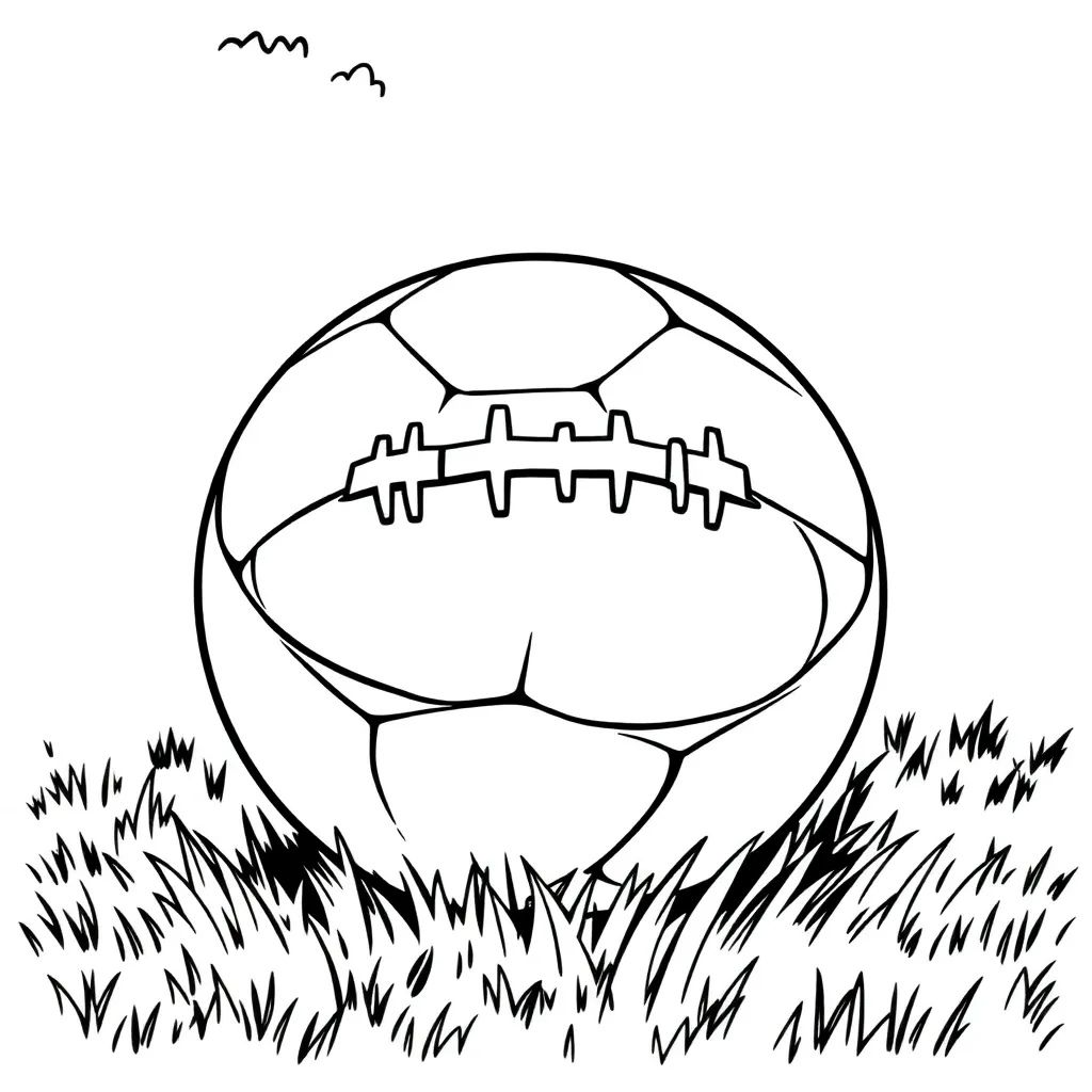 Football coloring page