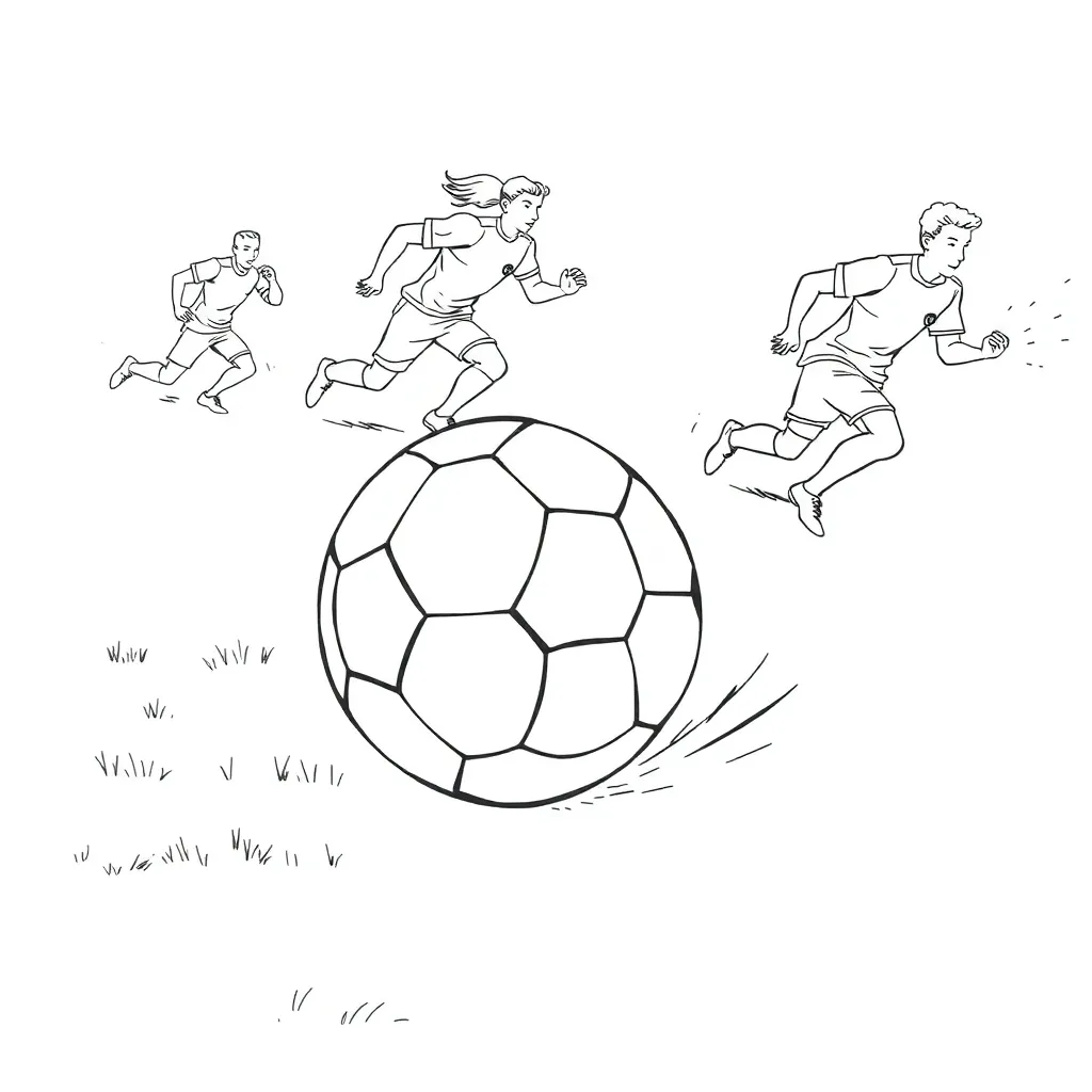Football coloring page