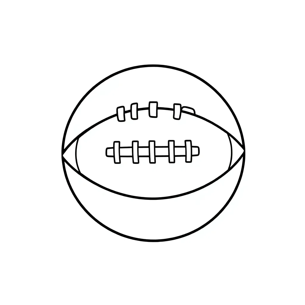 Football coloring page