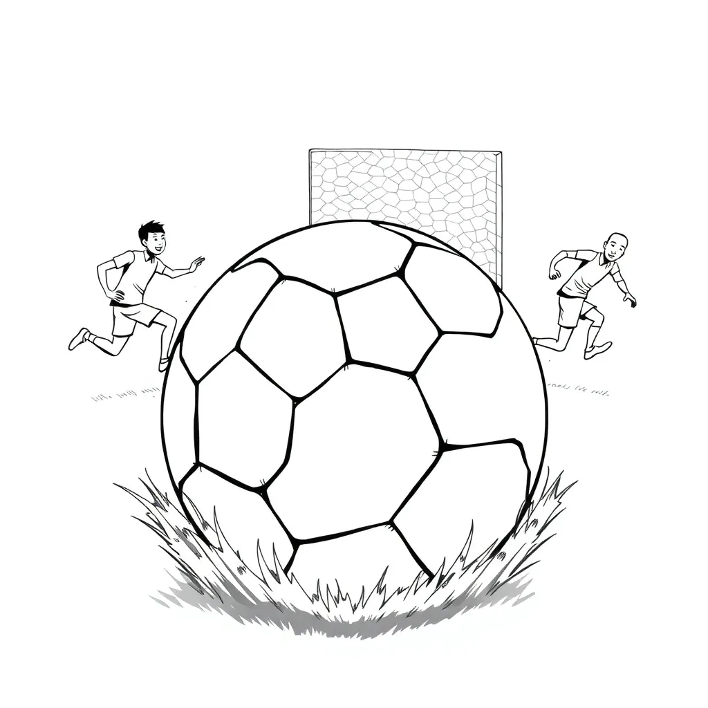 Football coloring page